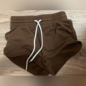 SUNDAY BEST BROWN SWEATSHORTS 2XS